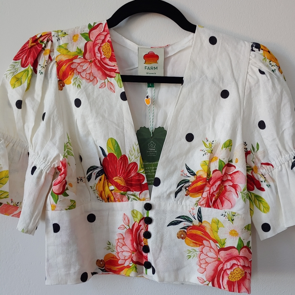 Farm Rio Nanaju crop top